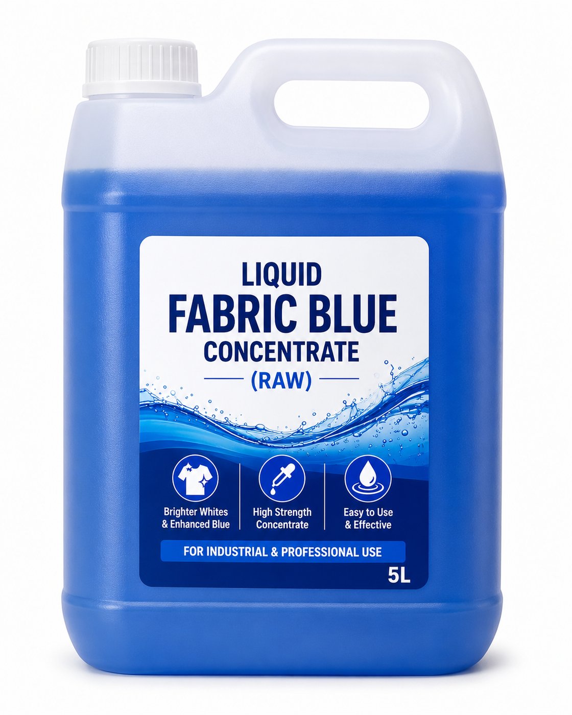 S K Enterprises Liquid Fabric Blue Concentrate Raw 5 litre — high strength optical brightener concentrate for industrial and professional use